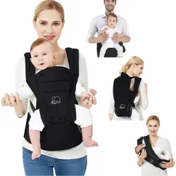 Pack Luxury Ergonomic Baby Carrier - Komfortable Babytrage - Schwarz SCHWARZ NO SIZE