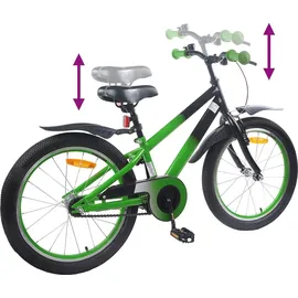 vidaXL Kinderfahrrad 18 Zoll blau/grün