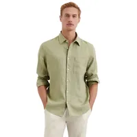 Marc O'Polo Langarmhemd aus reinem Leinen grün 3XL