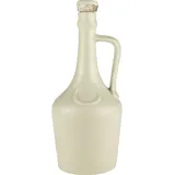 eHonigwein.de Premium Quality Keramikflaschen Ideal für Liköre, Tinkturen, Weine, Met oder Öl | Flasche, Ölflasche, Steinzeugflaschen mit Kork| 500 ml | weiß
