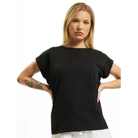 URBAN CLASSICS Ladies Extended Shoulder Tee T-Shirt, black, 3XL