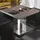GGM Möbel Bistro Loungetisch 80 x 80 x 41 cm Light Wenge/Edelstahl