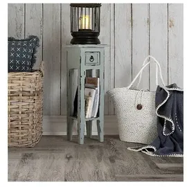 Garden Pleasure PADEA Beistelltisch Massivholz grau 25,0 x 25,0 x 67,0 cm
