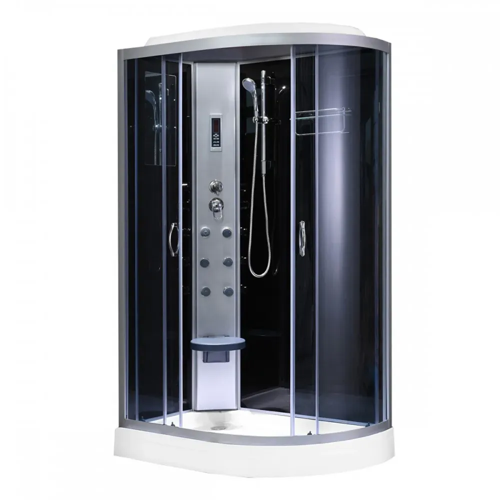 Aria Hydromassage-Duschkabine mit linksseitigem Einbau,