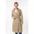 Mauritius Ledermantel "GWTaruh OT", Damen, Gr. XXL, beige, Obermaterial: 100% Schafsleder. Futter: 100% Baumwolle. Ärmelfutter: 100% Polyester, unifarben, regular fit, Mäntel, femininer Leder-Trenchcoat mit Bindegürtel