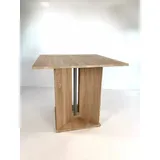 Esstisch Küchentisch Tisch Atlantis 1 Sonoma eiche hell Sägerau 80 x 80 cm NEU - Grau