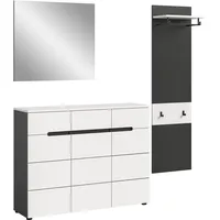 Xonox.home Canu 3tlg. 180x190x37 cm in weiß Nachbildung