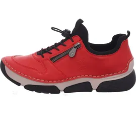 Rieker Slip-On Sneaker, mit Gummizug und Schnellverschluss rot