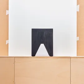 HAY Manolito Hocker Holz 30 x 25 x 19 cm Schwarz