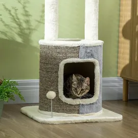 PawHut Kratzbaum 110 cm Weiß