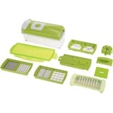 Genius Nicer Dicer Plus  Set 12tlg., Küchenreibe, Grün, Weiss