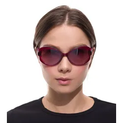 adidas Damen Sonnenbrille Schmetterlings-Brille Gradient-Brille UVA & UVB Schutz Filterkategorie 2 Urlaubs-Brille EW3542 Violett - One-Size