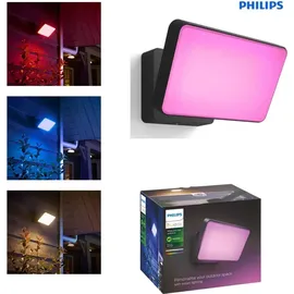 Philips Außenwandleuchte Aluminium 15,3 cm inkl. Bewegungsmelder schwarz