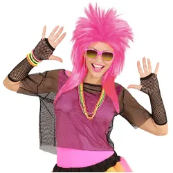 80er Jahre Punk Netzshirt Für Damen - Einheitsgroesse