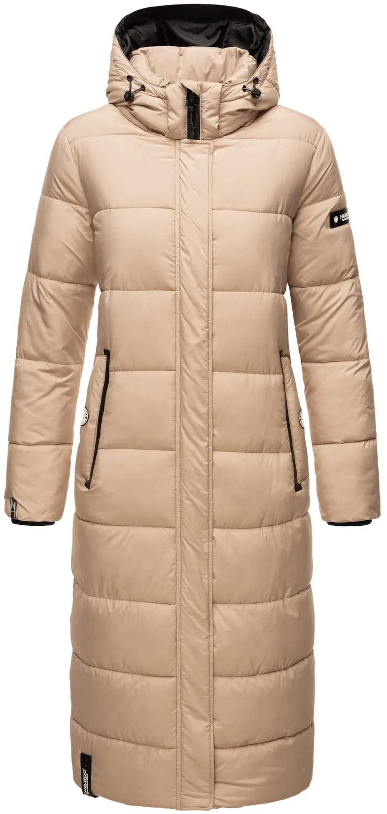 NAVAHOO Damen Steppmantel zeitloser Winterparka mit abnehmbarer Kapuze Isalie