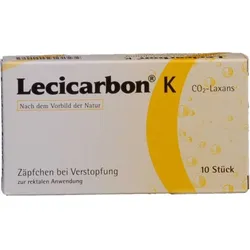 Lecicarbon K CO2-Laxans für Kinder 10 St Kinder-Suppositorien