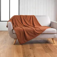 Douceur d'intérieur Wooly Decke (180 x 220 cm, Terracotta,