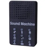 Lustige Soundmaschine Halloween Geräusche schwarz 5 x 8 x 1,5cm - Schwarz