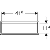 Geberit iCon Hängeschrank quadratisch, 1 Tür,