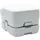 vidaXL Camping-Toilette Grau und Weiß 41,5 x 36,5 x 30 cm