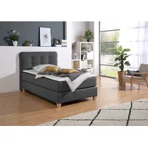 Home Affaire Boxspringbett inklusive Komfortschaum-Topper grau