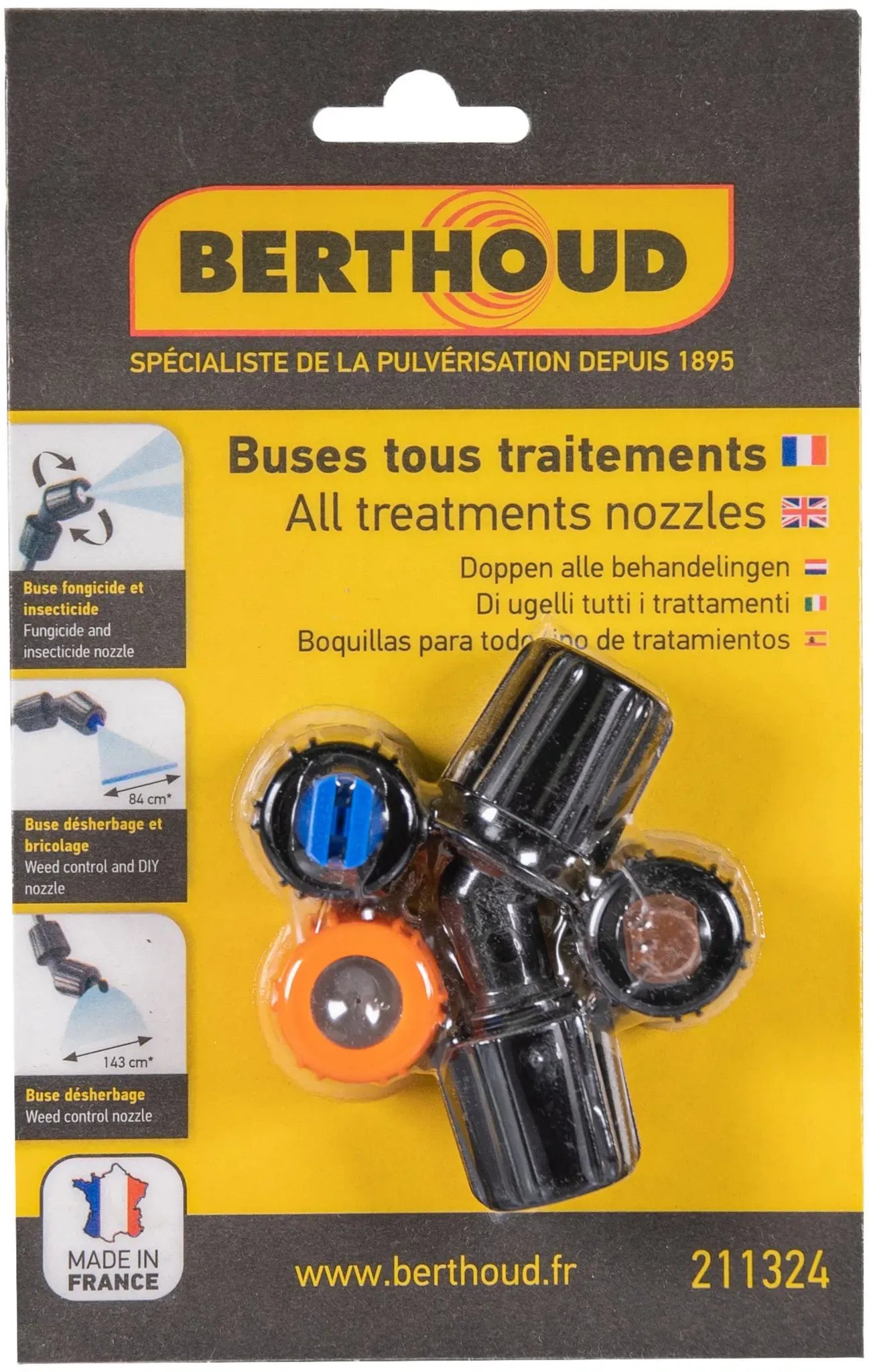 Düsensatz für Berthoud Rückensprühgeräte