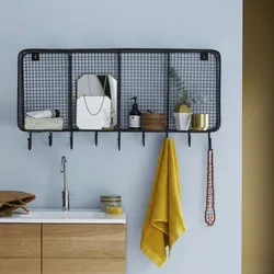 Wandregal für das Badezimmer aus Metall 100 cm Badezimmerregal industrieller Stil