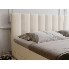 GRAINGOLD Boxspringbett mit Bettkasten 180x200 Beige