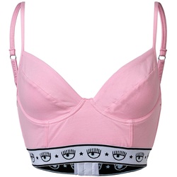CHIARA FERRAGNI Damen BH, Bralette - mit Bügel, Logobund, Cotton Stretch Rosa M