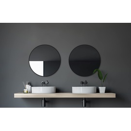 Talos DSK Design Spiegel Black Rondo Negro - 60 cm