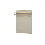 Höffner Garderobenpaneel ¦ beige ¦ Holzwerkstoff,Hartholz ¦ Maße (cm): B: 80 H: 109 T: 27.0