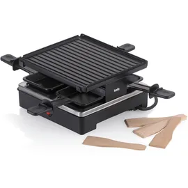 Kela Raclette Geneva, für 4 Personen mit Aluguss-Grillplatte