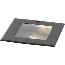 QAZQA Moderner Bodenspoiler Kunststoff verstellbar IP65 1x GU10 schwarz