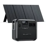 BLUETTI AC180 Stromerzeuger mit 350W Solar Panel, Solarseicher mit 2 1800W (2700W Peak) AC Ausgänge für Camping, gartehäuser, boote,yachten