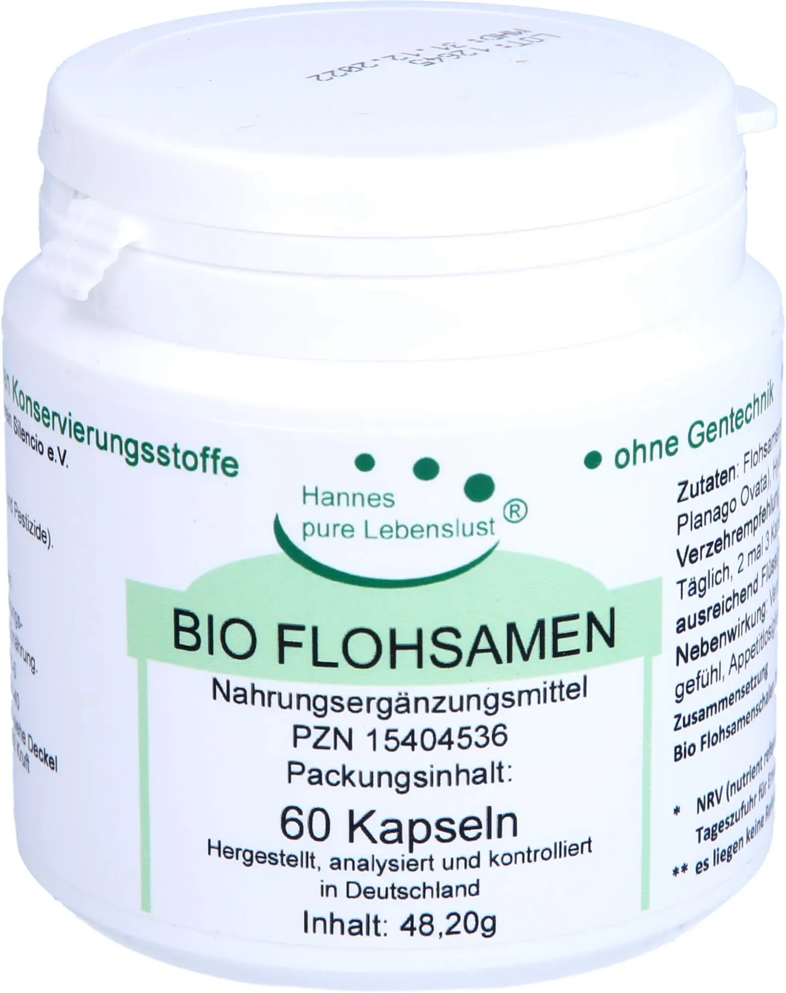 Bio Flohsamen 60 ST