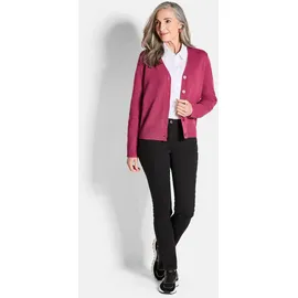 GOLDNER Eleganter Cardigan mit V-Ausschnitt Pink 23