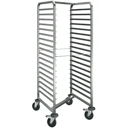 B.PRO RWRR 161, Regalwagen aus rostfreiem Edelstahl mit stahlverzinkten Rollen, fahrbar