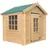 TIMBELA Spielhaus M570Z-1 Grün/Natur