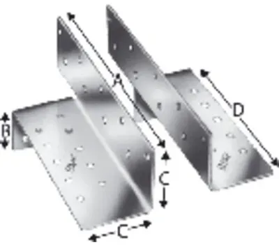 Sparrenfußverbinder, Stahl verzinkt, SFHM-B-VE1