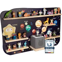 bunnyboo Toniebox Regal - für bis zu 45 Tonies - Testsieger 2024 - Magnetisches Regal für Toniebox und Figuren - geprüfte Qualität - Für Jungen und Mädchen (Astronaut)
