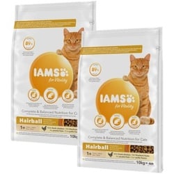 IAMS Vitality Adult Hairball Huhn 2x10 kg