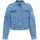 Zero Jeansjacke kurz mit Knopfleiste in middle blue denim, | Gr.: 42