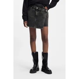 Hugo Jeansrock Damen Mini schwarz 38