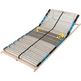 Ergonomischer 7 Zonen Lattenrost 140x200, Kopfteil mehrfach verstellbar, 42 Latten, Lattenrost aus Buchenholz,  Germany, Selbstmontage,Traglast bis...