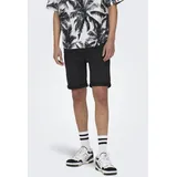 Only & Sons Ply Reg Jog Jeansshorts black denim),