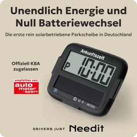 Needit Parkscheibe Park Micro Solar Schwarz