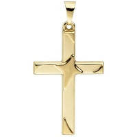 JOBO Kreuzanhänger Anhänger Kreuz, 375 Gold gelb|goldfarben