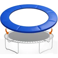 NBVNBV Trampolin Randabdeckung Ø183 244 305 366 396 427 457 487 cm | Reißfest | UV-beständig Wetterbeständig | Universell Trampolin Umrandung Federabdeckung Randschutz, Blau-457cm