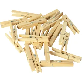 homéa Homéa, Wäscheklammern, Holz, 7 cm, naturfarben, 24 Stück