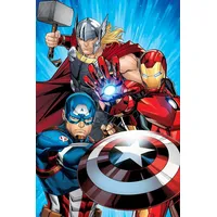 Jerry Fabrics Avengers Heroes Flauschdecke Schmusedecke Kuscheldecke 100 x